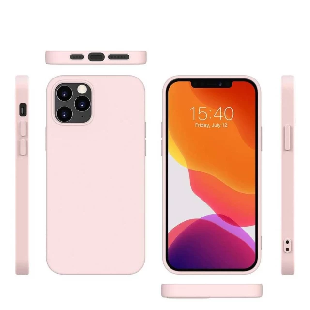 Чехол HRT Silicone для iPhone 12 | 12 Pro Pink (9111201910072)