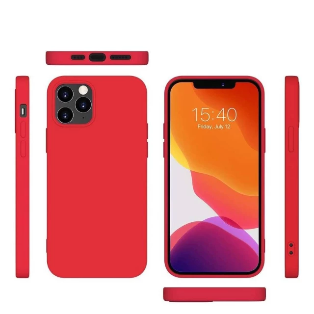 Чохол HRT Silicone для iPhone 12 | 12 Pro Red (9111201910089)