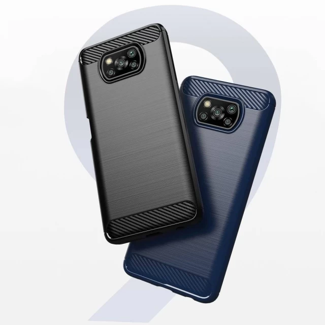 Чехол HRT Carbon для Xiaomi Poco X3 NFC | Poco X3 Pro Black (9111201916043)