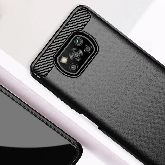 Чохол HRT Carbon для Xiaomi Poco X3 NFC | Poco X3 Pro Black (9111201916043)