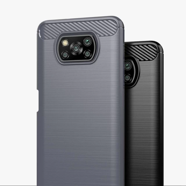 Чохол HRT Carbon для Xiaomi Poco X3 NFC | Poco X3 Pro Black (9111201916043)