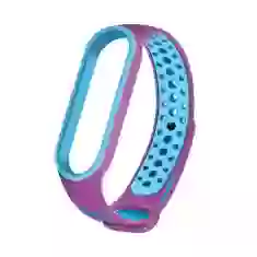 Ремінець HRT Silicone Dots Band для Xiaomi Mi Band 5 Violet/Blue (9111201927858)