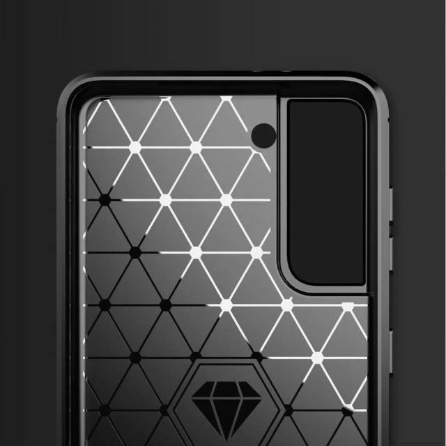 Чехол HRT Carbon Case для Samsung Galaxy S21 5G Black (9111201924772)