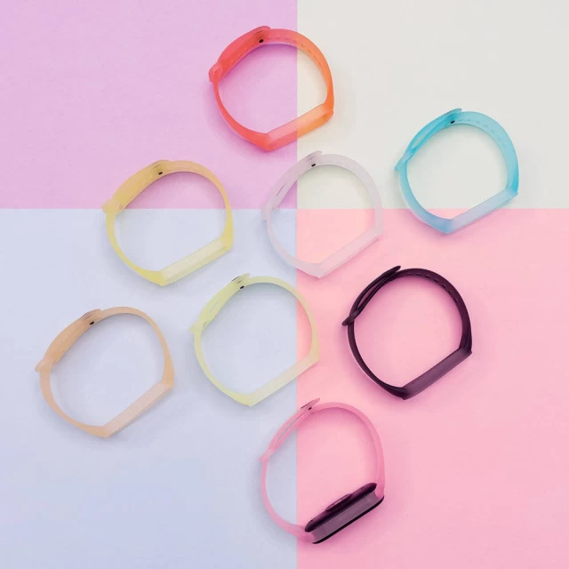 Ремінець HRT Silicone Band для Xiaomi Mi Band 6/5 Pink (9111201927742)