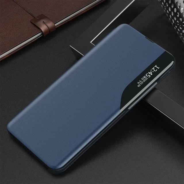 Чехол HRT Eco Leather View Case для Xiaomi Redmi K40 Pro Plus/K40 Pro/K40/Poco F3 Blue (9111201931039)