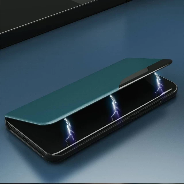 Чехол HRT Eco Leather View Case для Xiaomi Redmi K40 Pro Plus/K40 Pro/K40/Poco F3 Blue (9111201931039)