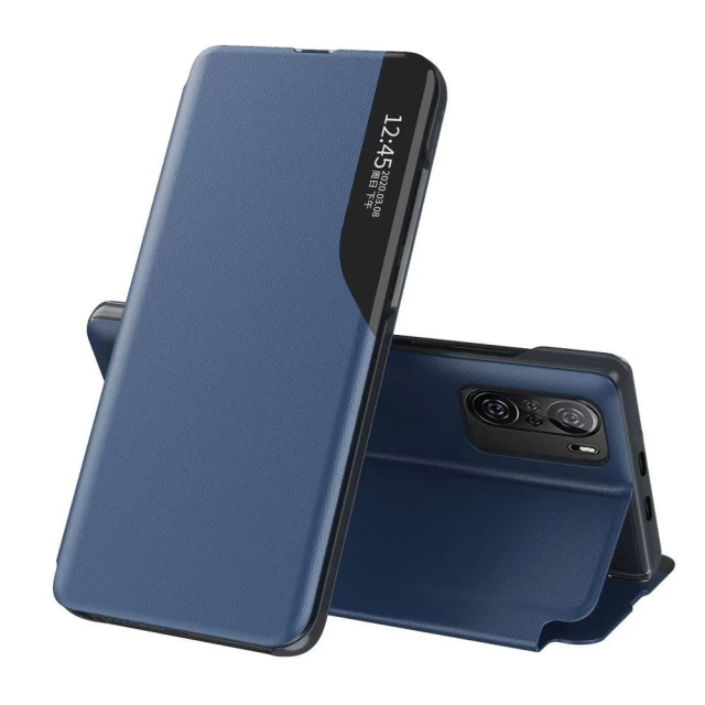 Чохол HRT Eco Leather View Case для Xiaomi Redmi K40 Pro Plus/K40 Pro/K40/Poco F3 Blue (9111201931039)