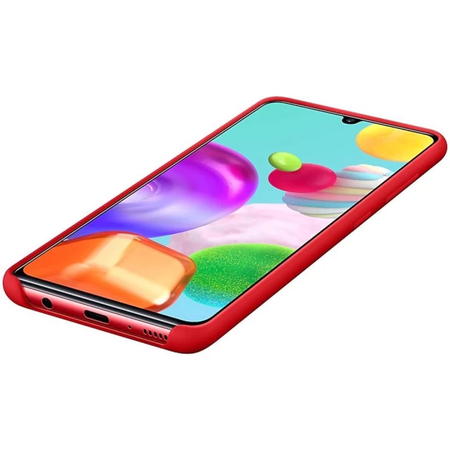 Чохол Samsung Silicone Cover для Samsung Galaxy A41 Red (EF-PA415TREGEU)