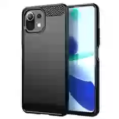 Чехол HRT Carbon Case для Xiaomi Mi 11 Lite 5G Black (9111201937345)