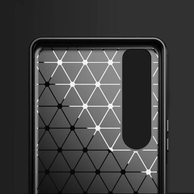 Чехол HRT Carbon Case для Sony Xperia 1 III Black (9111201937376)