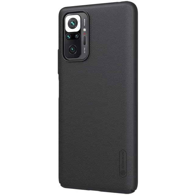 Чехол Nillkin Super Frosted Shield with stand для Xiaomi Redmi Note 10 Pro Black (6902048216198)