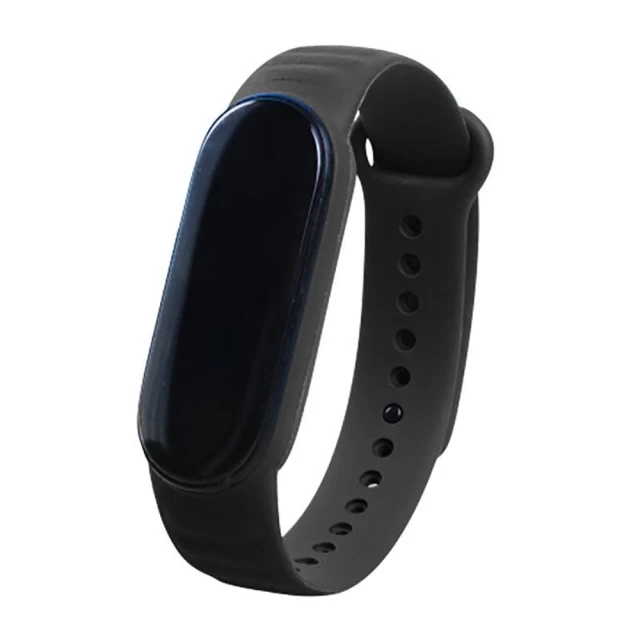 Ремешок HRT TPU Leather Band для Xiaomi Mi Band 6/5 Black (9111201942356)