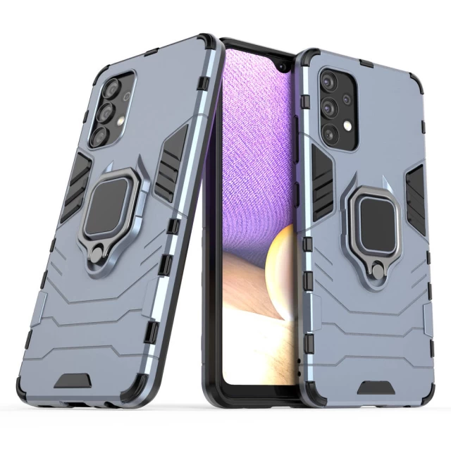 Чохол HRT Ring Armor для Samsung Galaxy A32 4G Blue (9145576213223)