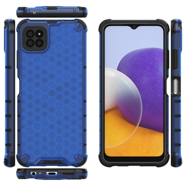 Чохол HRT Honeycomb для Samsung Galaxy A22 5G Blue (9145576213094)