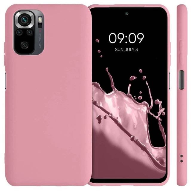 Чехол HRT Silicone Case для Xiaomi Redmi Note 10 Pro Pink (9111201938397)