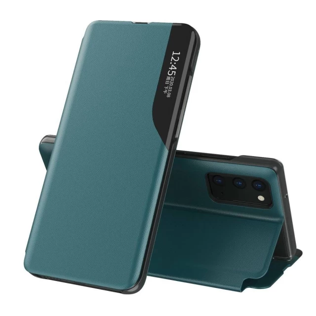 Чехол HRT Eco Leather View Case для Xiaomi Redmi Note 10 Pro Green (9111201933088)