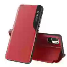 Чехол HRT Eco Leather View Case для Xiaomi Redmi Note 10 Pro Red (9111201933118)
