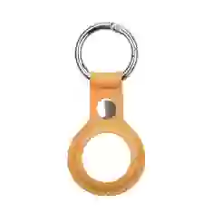 Брелок с кольцом HRT Leather Keychain Case для AirTag Light Brown (9111201934375)