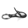 Брелок с кольцом HRT Leather Keychain Case для AirTag Black (9111201942769)