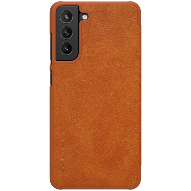 Чохол-книжка Nillkin Qin Series для Samsung Galaxy S21 FE (G990) Brown (6902048215269)