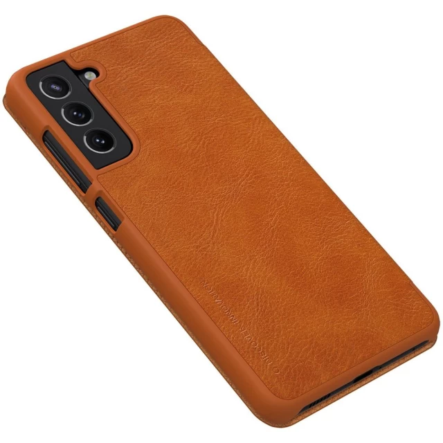 Чохол-книжка Nillkin Qin Series для Samsung Galaxy S21 FE (G990) Brown (6902048215269)