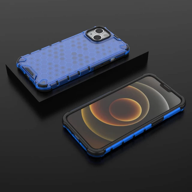 Чехол HRT Honeycomb для iPhone 13 Blue (9145576213346)