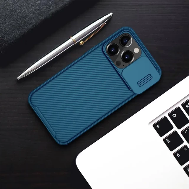 Чехол Nillkin CamShield Pro для iPhone 13 Pro Blue with MagSafe (6902048223257)