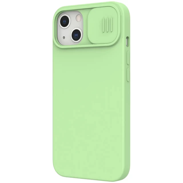 Чехол Nillkin CamShield Silky Silicone для iPhone 13 Mint (6902048223349)