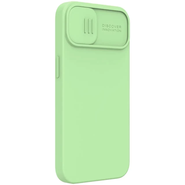 Чехол Nillkin CamShield Silky Silicone для iPhone 13 Mint (6902048223349)