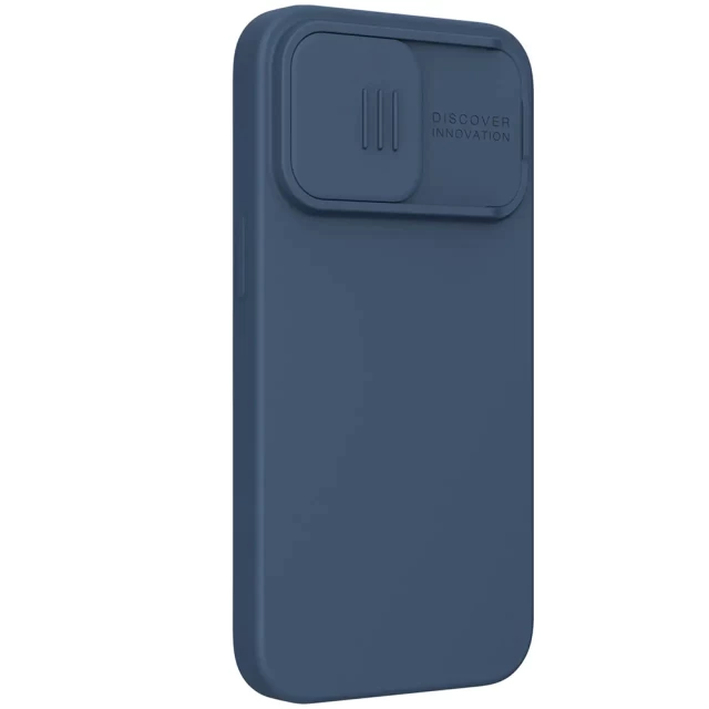 Чехол Nillkin CamShield Silky Silicone для iPhone 13 Pro Blue (6902048223370)