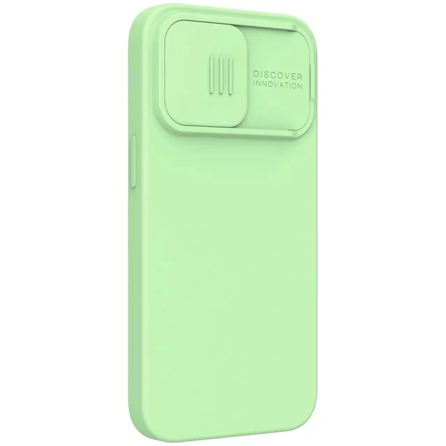 Чехол Nillkin CamShield Silky Silicone для iPhone 13 Pro Mint (6902048223387)