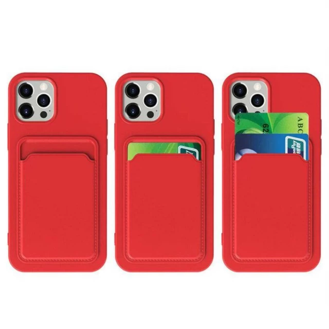 Чехол HRT Card Case для Samsung Galaxy A12 Red (9145576230237)