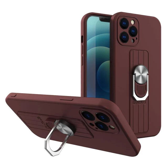 Чехол HRT Ring Case для iPhone SE 2022/2020 | 8 | 7 Brown (9145576213629)