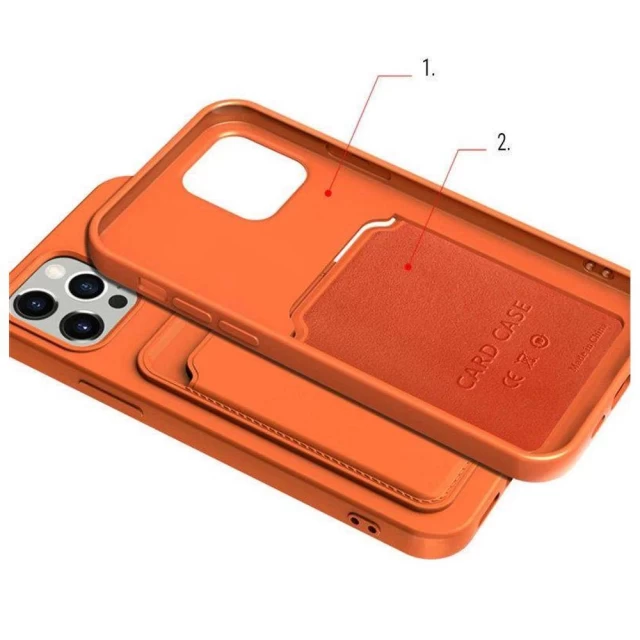 Чехол HRT Card Case для Xiaomi Redmi 9 Red (9145576229316)