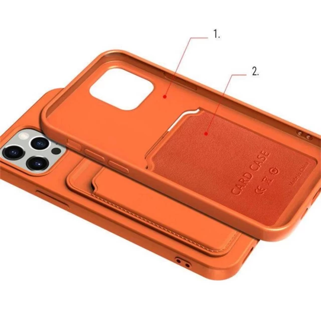 Чохол HRT Card Case для iPhone 13 Orange (9145576228371)