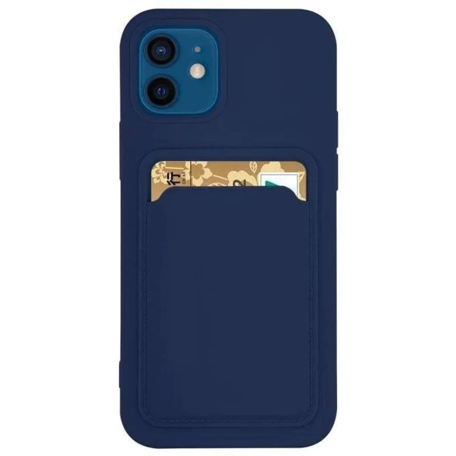 Чехол HRT Card Case для iPhone 13 Pro Dark Blue (9145576228456)
