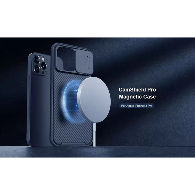 Чохол Nillkin CamShield Pro для iPhone 13 Pro Blue (6902048223158)