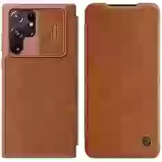 Чехол Nillkin Qin Leather Pro для Samsung Galaxy S22 Ultra Brown (6902048235571)