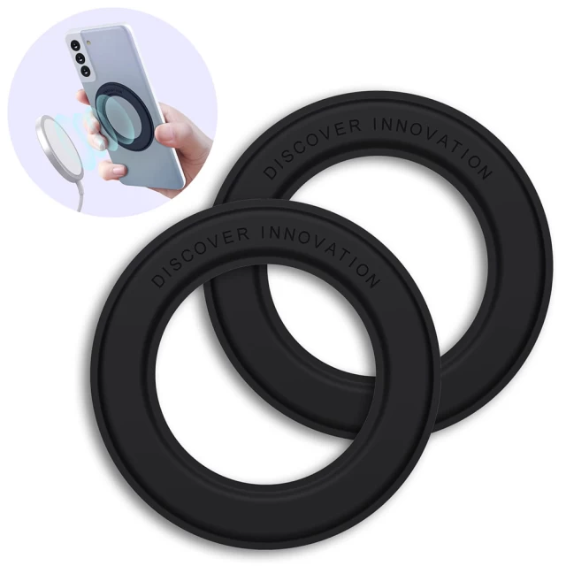 Магнітна пластина Nillkin SnapLink Adhesive Sticker Black (2 Pack) with MagSafe (6902048230996)