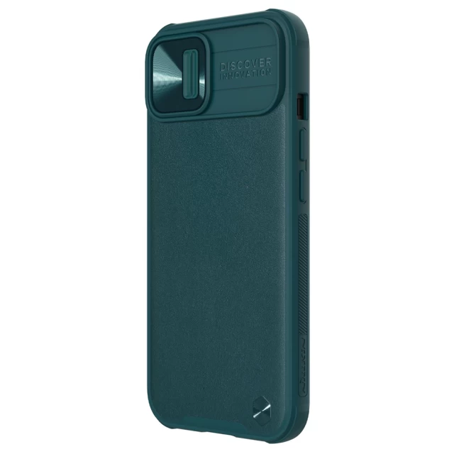 Чохол Nillkin CamShield Leather для iPhone 13 Pro Green (6902048237322)