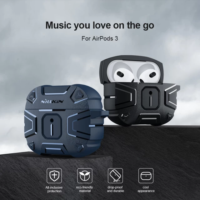 Чехол для наушников Nillkin Explorer для AirPods 3 Blue (6902048235168)