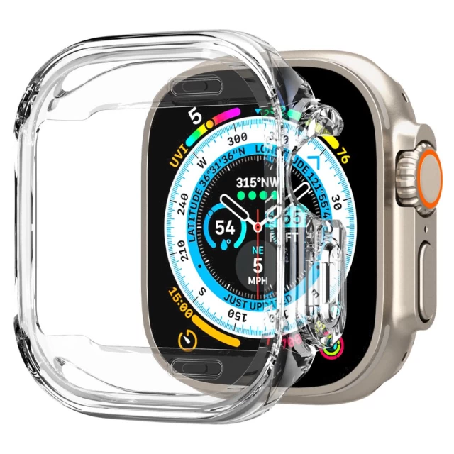 Чохол Spigen Ultra Hybrid для Apple Watch Ultra 49 mm Crystal Clear (ACS05459)