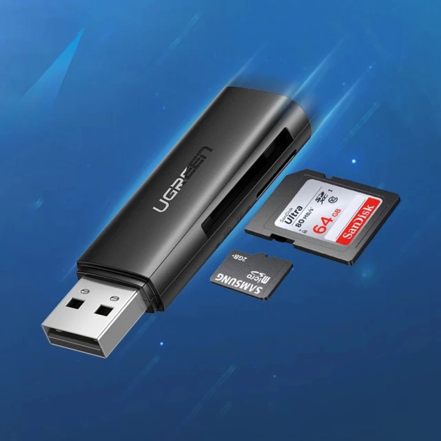 Кардрідер Ugreen CM264 USB-A to SD/TF Black (60722-ugreen)