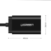 Адаптер Ugreen US205 USB-A to AUX 3.5mm Mini Jack 0.15m Black (30724B)