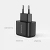 Мережевий зарядний пристрій Ugreen CD250 PD 25W USB-C Black (50581B)