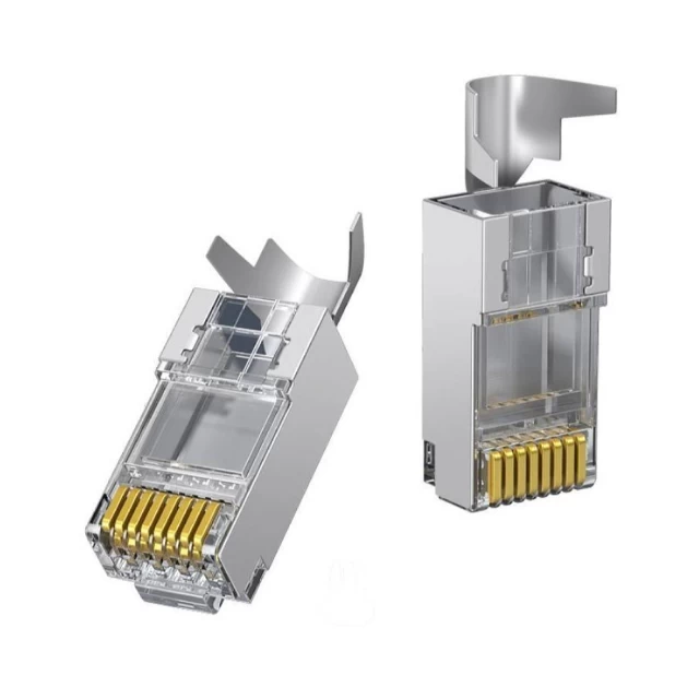 Модульна вилка Ugreen NW193 Ethernet 8P/8C Cat.7 FTP Silver (10 Pack) (50634)