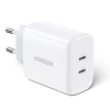 Сетевое зарядное устройство Ugreen CD243 PD 40W 2xUSB-C White (10343B)