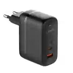 Мережевий зарядний пристрій LDNIO GaN FC/QC/PD UK | EU | US 65W 2xUSB-C | USB-A Black (Q366)