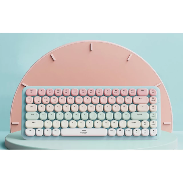 Бездротова клавіатура Ugreen KU101 BT Pink/Blue (90843-ugreen)