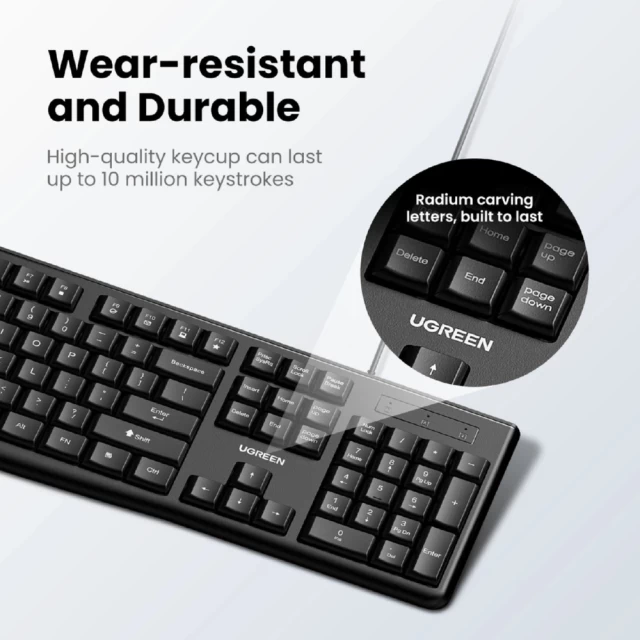 Клавиатура с мышью Ugreen MK003 Black (90561-ugreen)